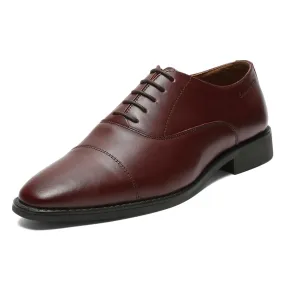 LOUIS STITCH Men's Rosewood Italian Leather Formal Derby Shoes Comfortable Handcrafted Formal Lace Ups for Men (RXCTRW) UK 11