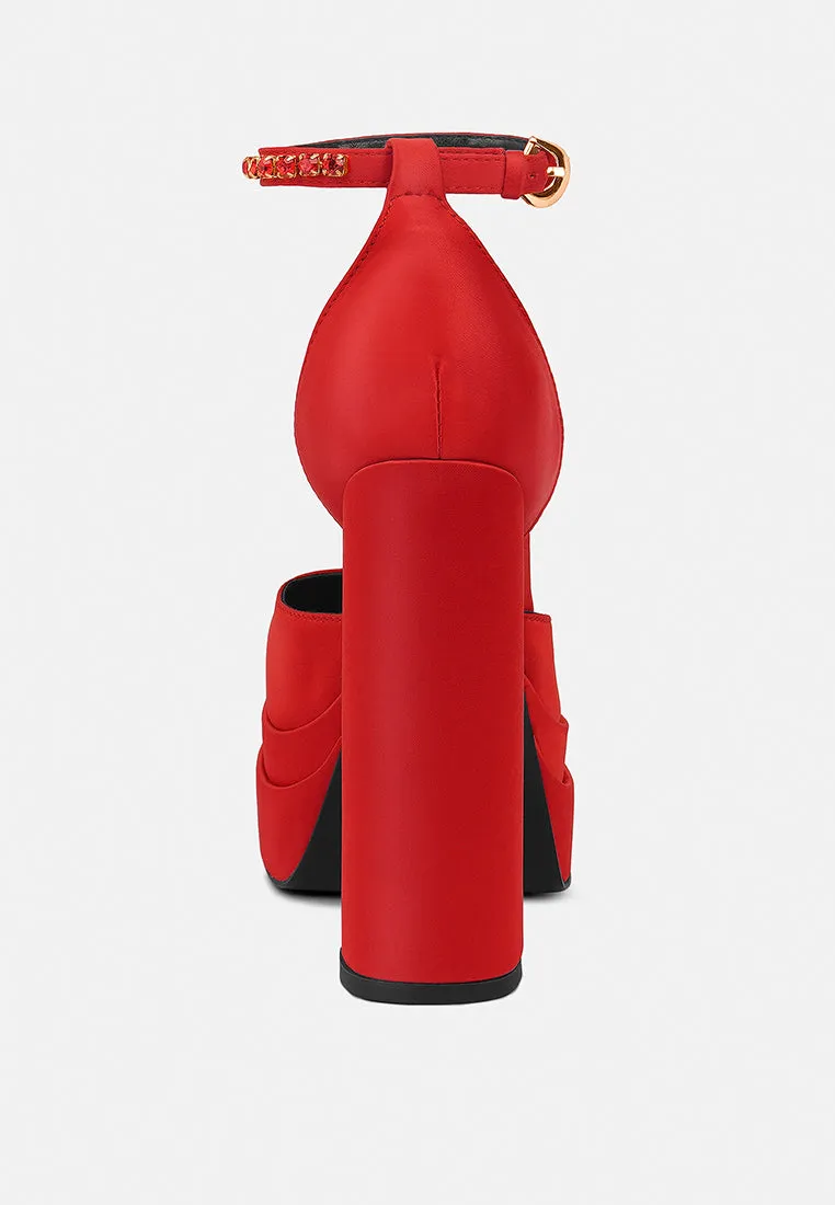 MARTINI Red Sky High Platform Sandals