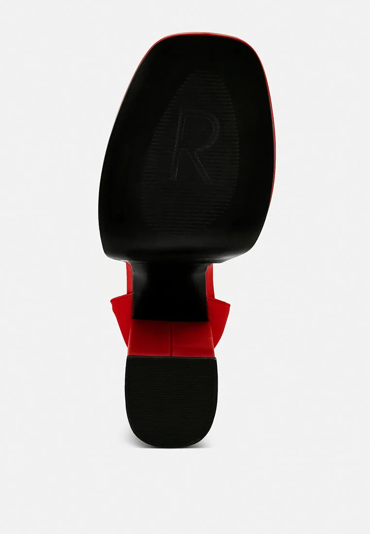 MARTINI Red Sky High Platform Sandals
