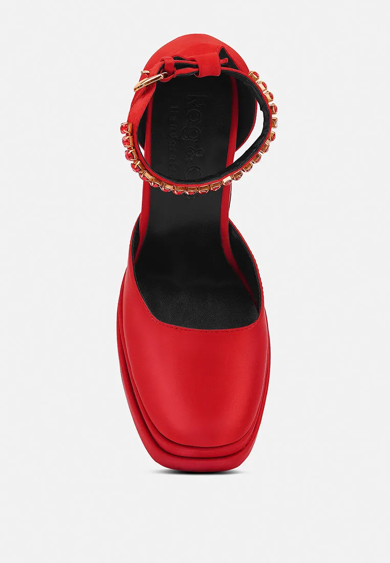 MARTINI Red Sky High Platform Sandals