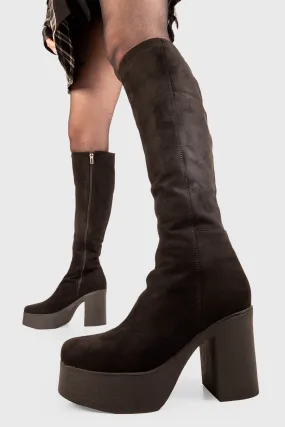 Mundane Nights Knee High Platform Boots