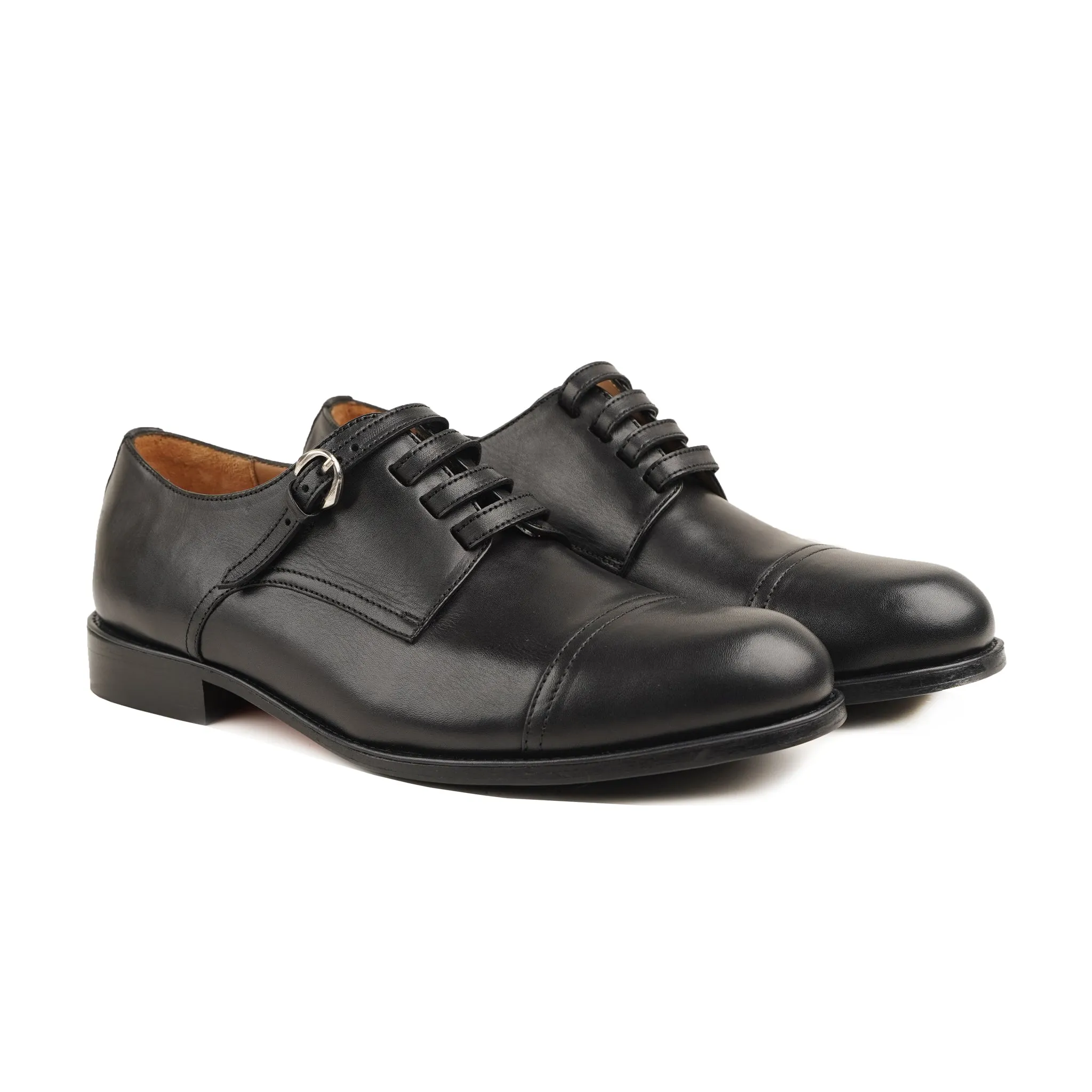 Norson - Men's Black Calf Leather Derby Shoe