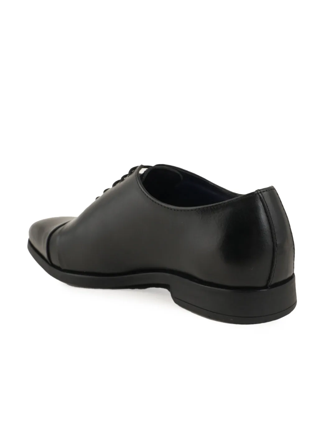 Pelle Albero Designer Formal Leather Black Derby