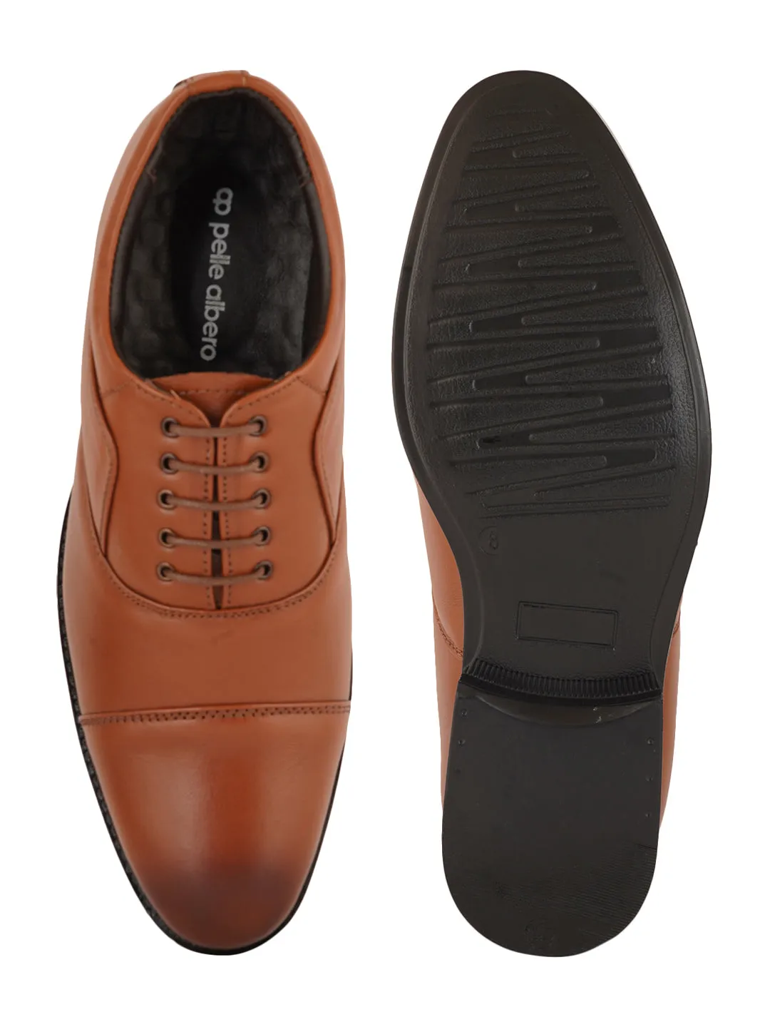 Pelle Albero Tan Mens Formal Shoes