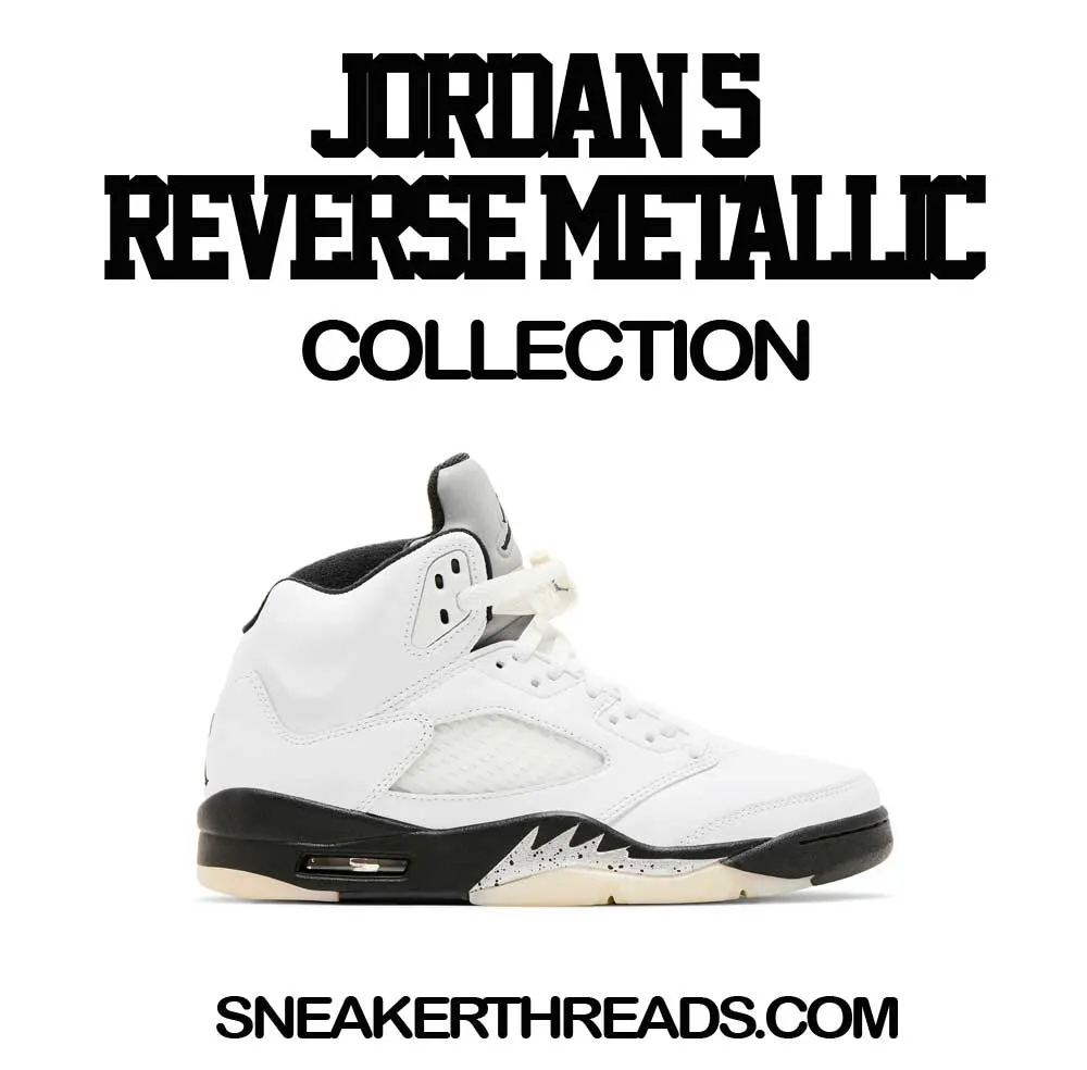Retro 5 White Black Raging Face Shirt
