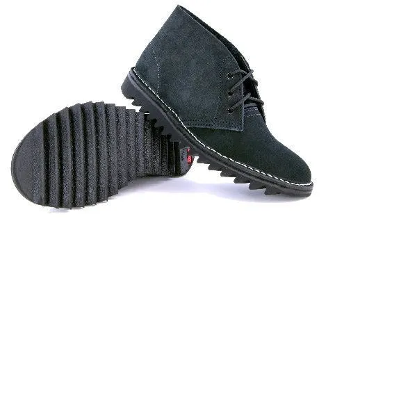 Rossi Boots 4046 Original Ripple Sole Desert Boot Black Suede