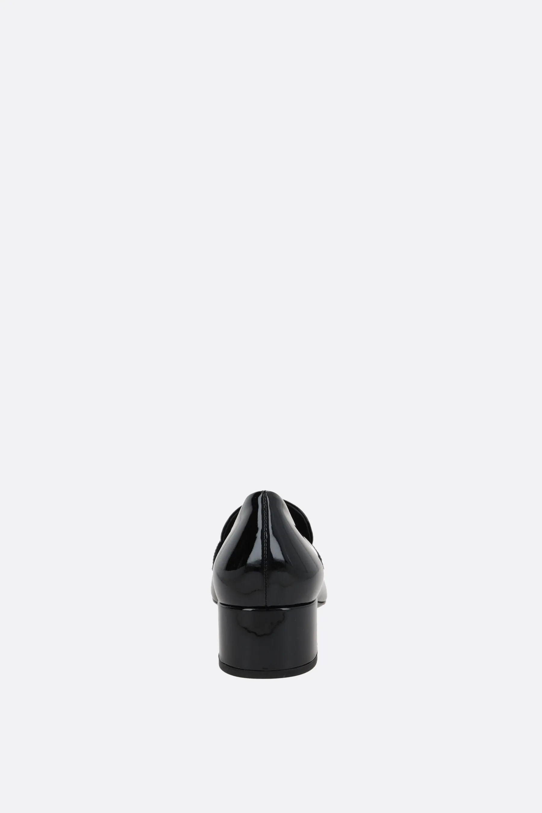 Round-Toe Patent Leather Loafers