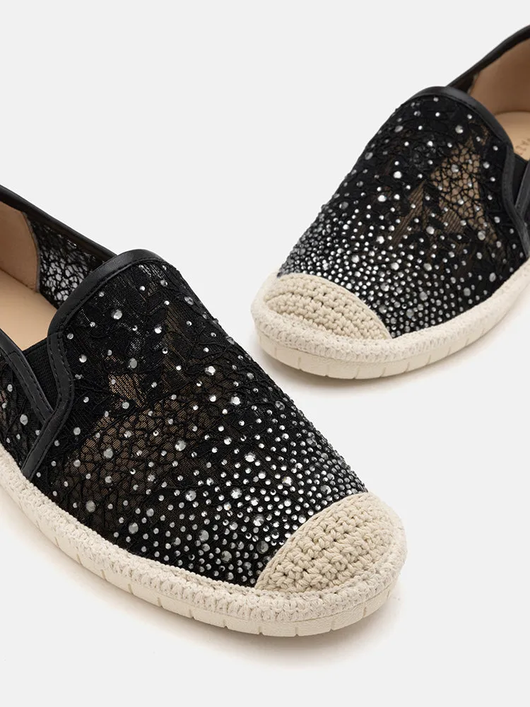 Sabrina Crystal Embellished Espadrilles