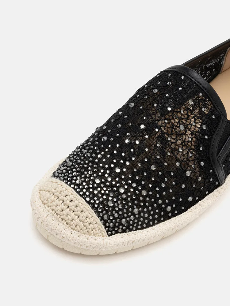 Sabrina Crystal Embellished Espadrilles