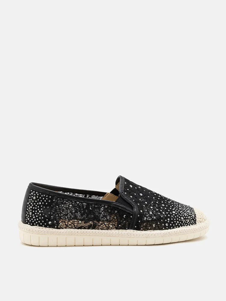 Sabrina Crystal Embellished Espadrilles