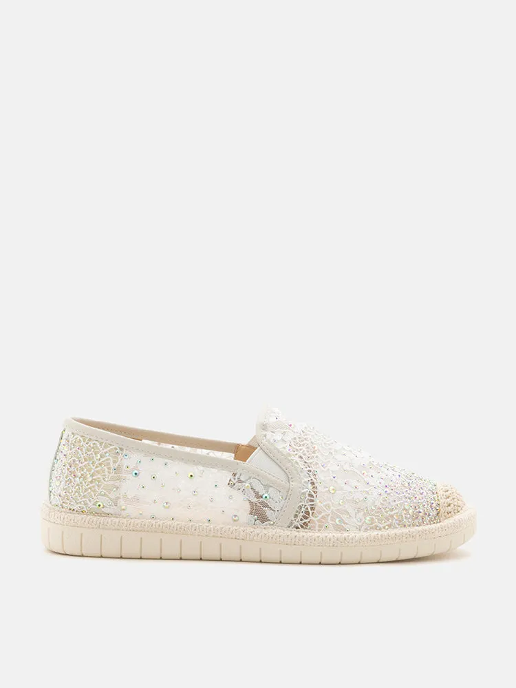 Sabrina Crystal Embellished Espadrilles