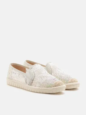 Sabrina Crystal Embellished Espadrilles