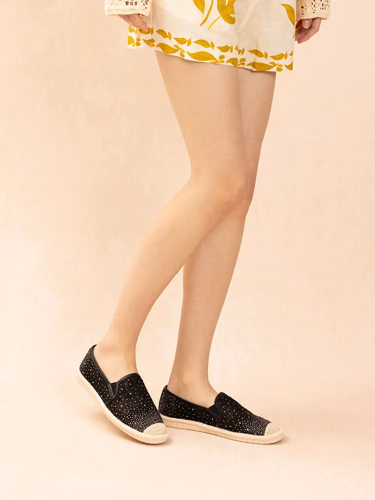 Sabrina Crystal Embellished Espadrilles