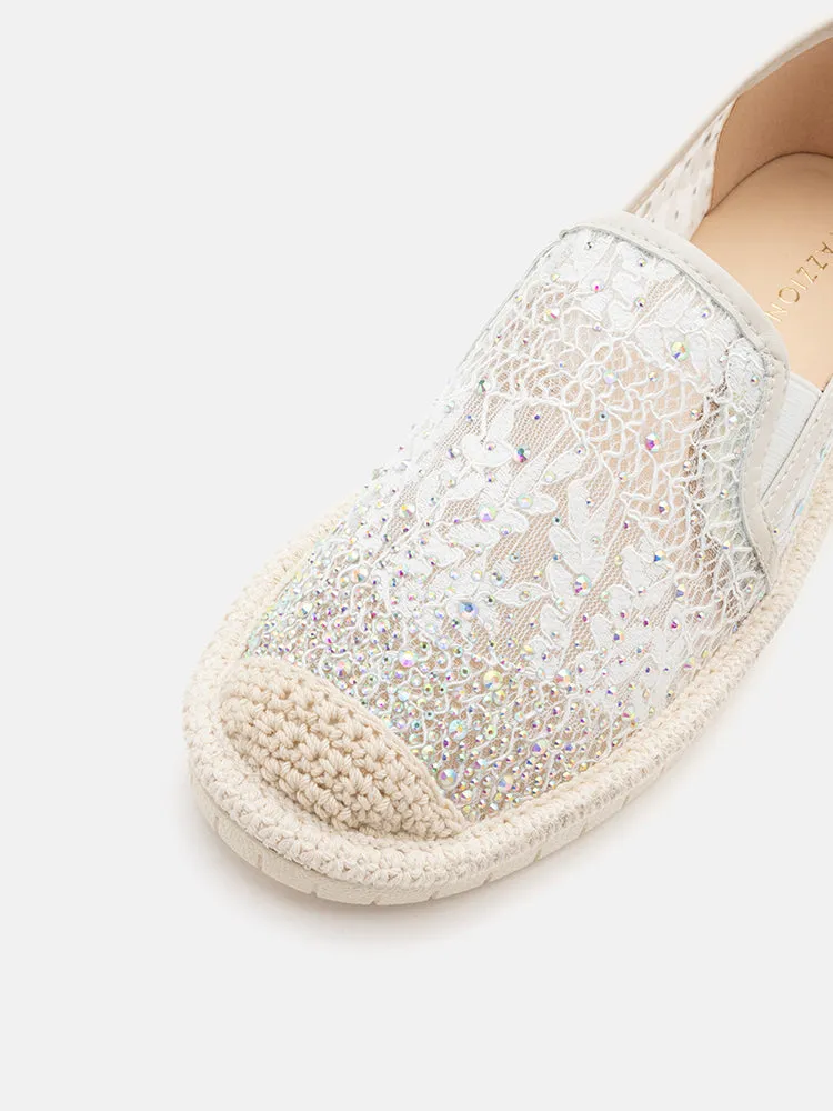 Sabrina Crystal Embellished Espadrilles