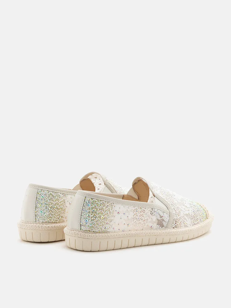Sabrina Crystal Embellished Espadrilles