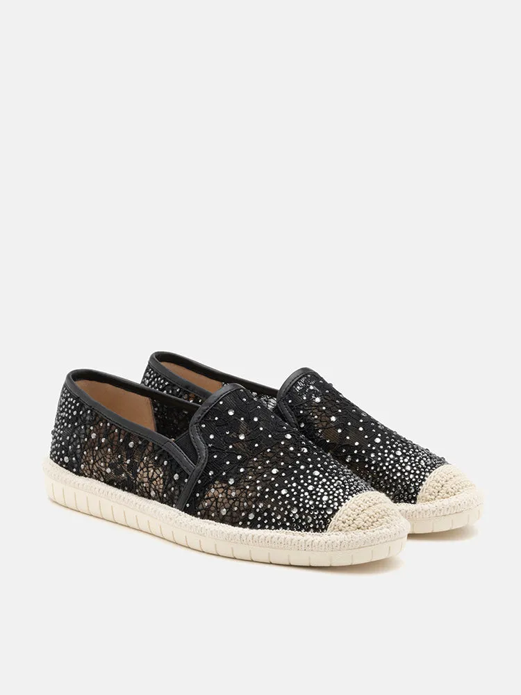 Sabrina Crystal Embellished Espadrilles