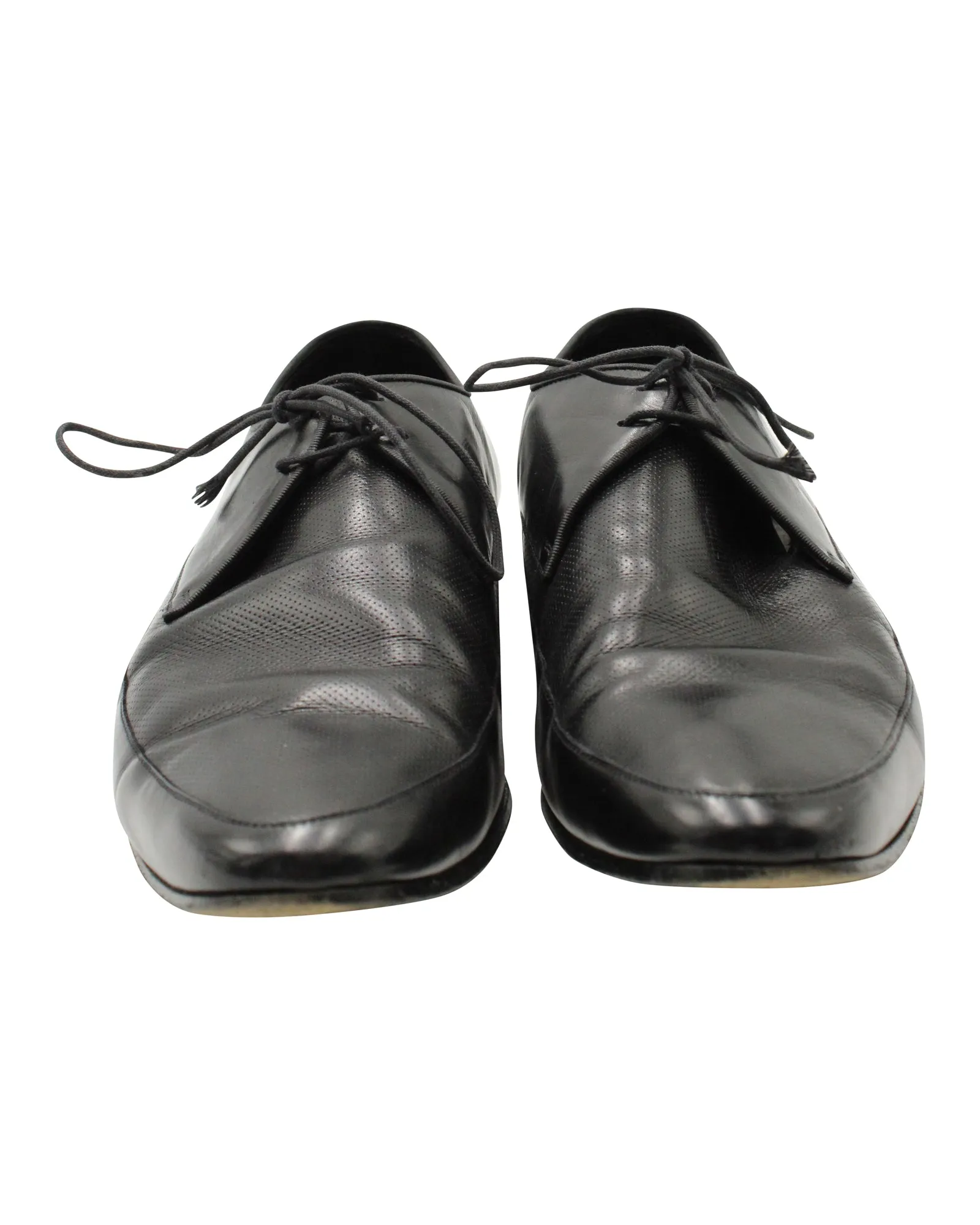 Saint Laurent Lace Up Oxfords in Black Leather