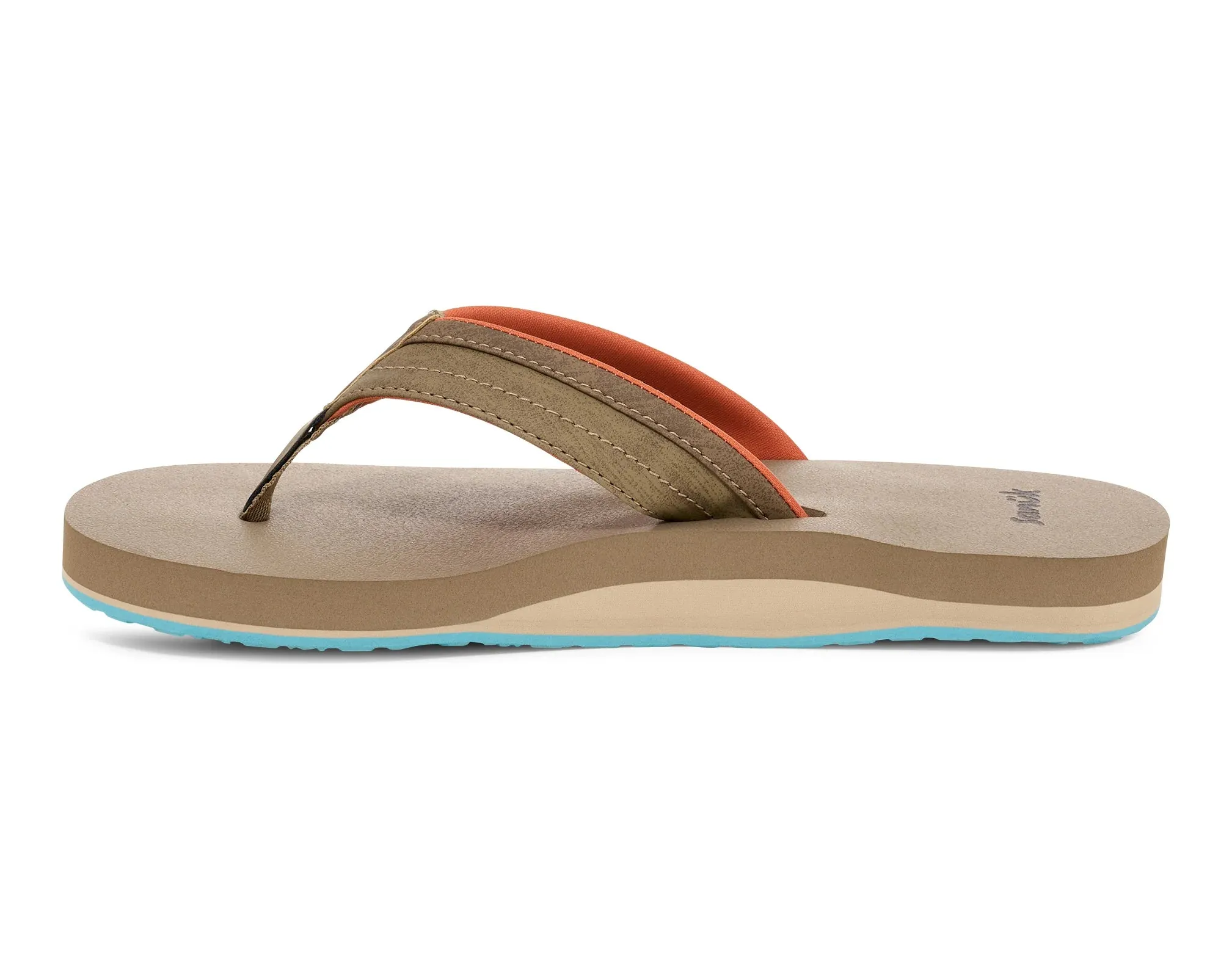 Sanuk Mens Ziggy Sandals - Tan Multi
