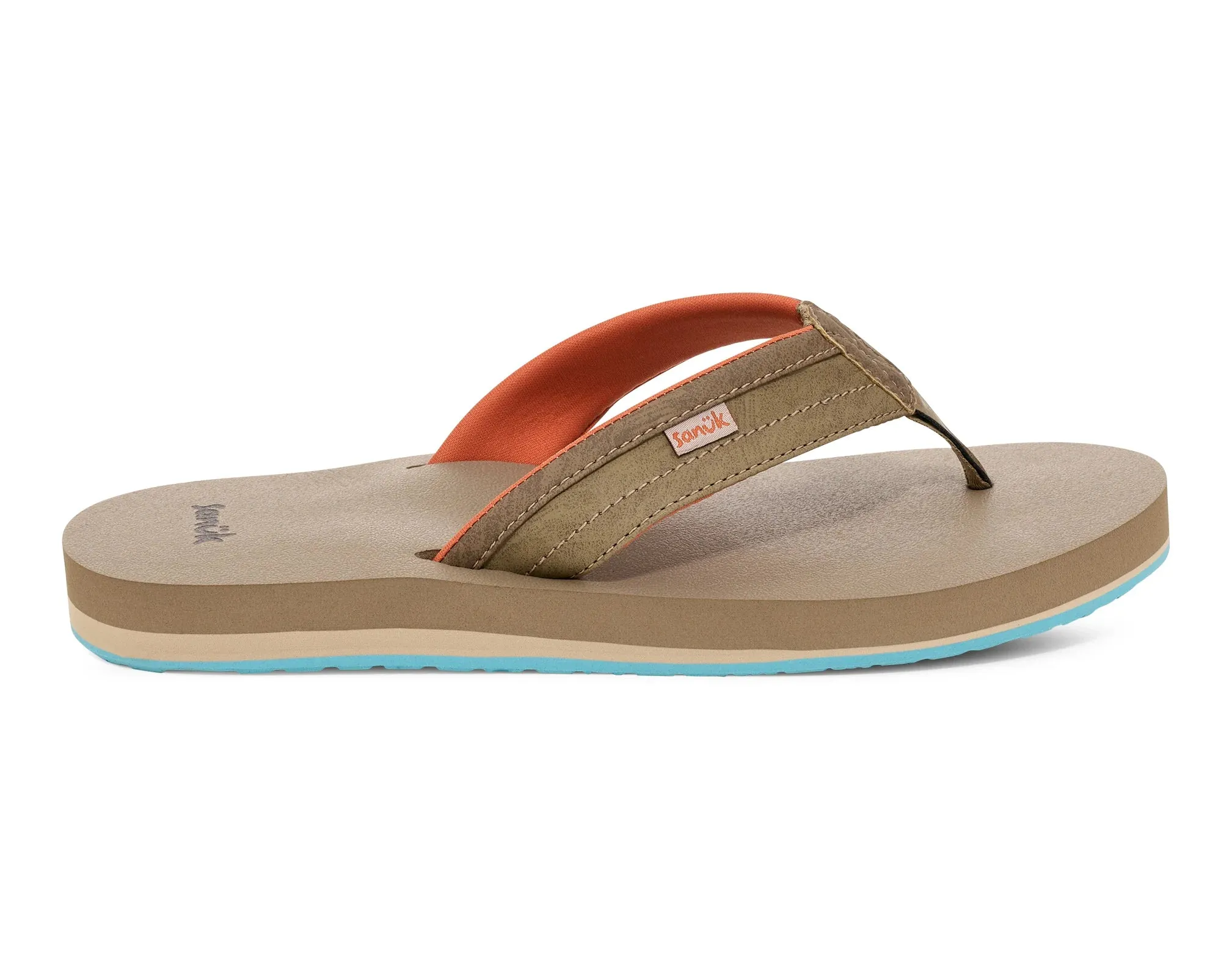 Sanuk Mens Ziggy Sandals - Tan Multi