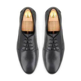 Sleek Leather Debies - Black