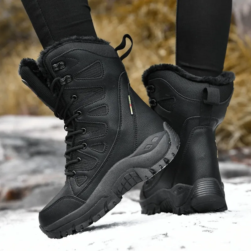 Super Warm Lace-up Plush Winter Snow Boots for Women