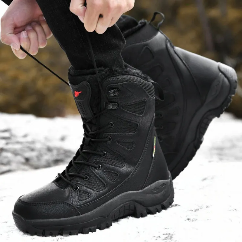 Super Warm Lace-up Plush Winter Snow Boots for Women