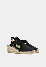 Toni Pons Ter Vegan Closed Toe Linen Wedge Espadrille