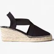 Toni Pons Ter Vegan Closed Toe Linen Wedge Espadrille