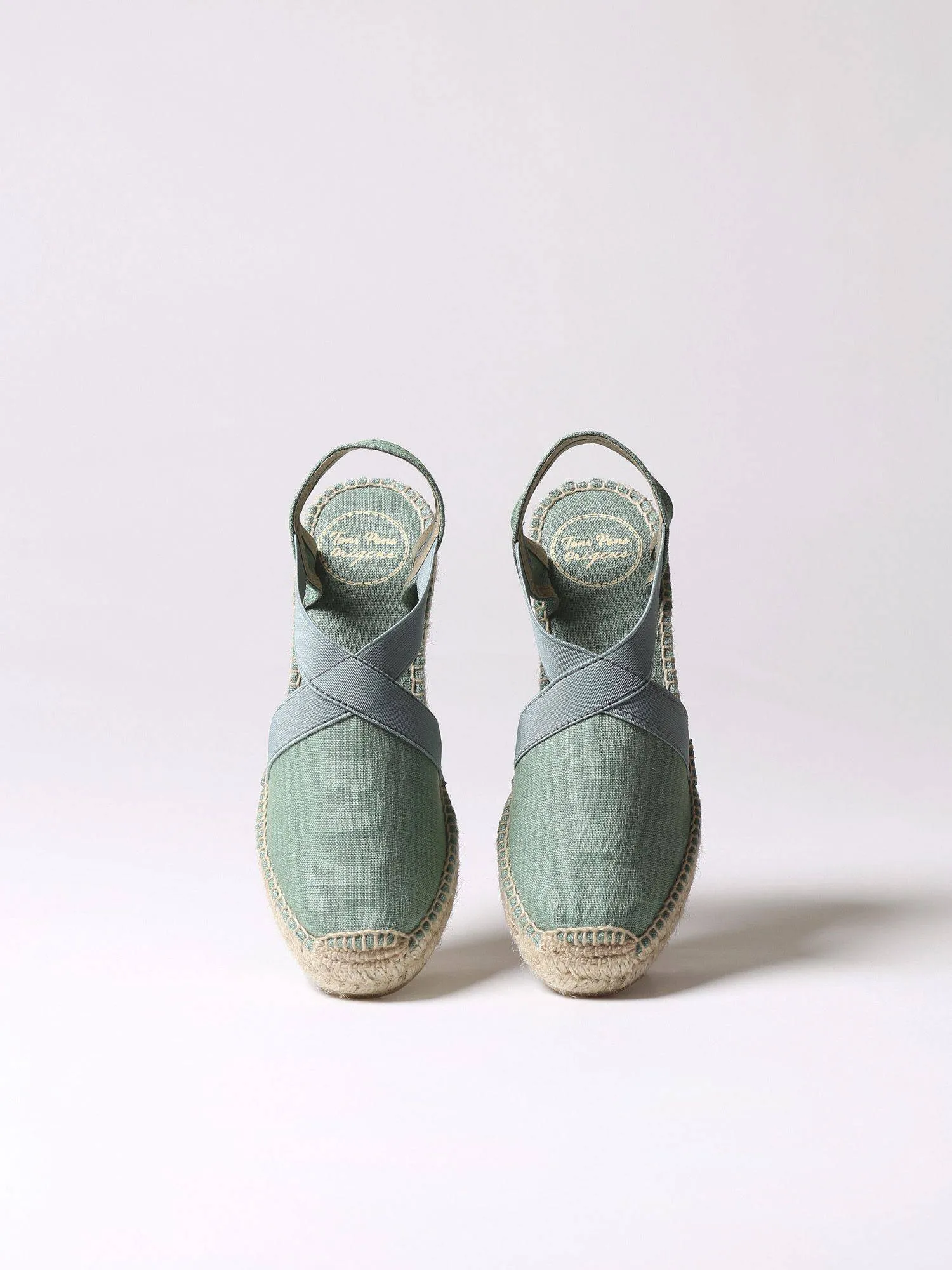 Toni Pons Ter Vegan Closed Toe Linen Wedge Espadrille