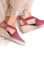 Toni Pons Ter Vegan Closed Toe Linen Wedge Espadrille