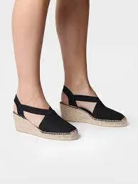 Toni Pons Ter Vegan Closed Toe Linen Wedge Espadrille