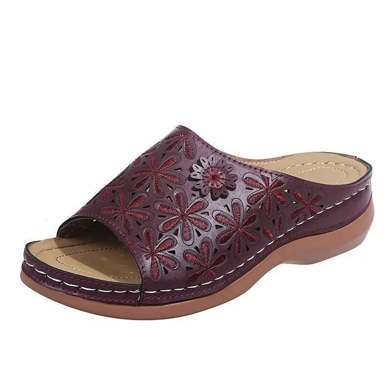 Women's Leather Soft Orthopedic Walking Sandals