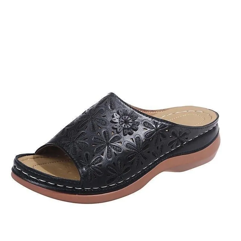 Women's Leather Soft Orthopedic Walking Sandals