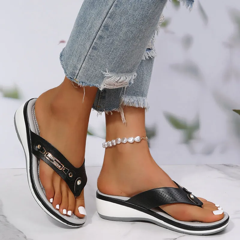 Women's support soft cushion Flip Flops Thong Sandals Slippers